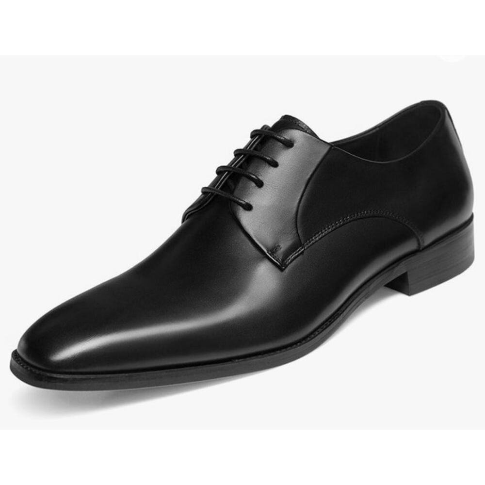 GIFENNSE Men Handmade Leather Classic Lace up Leather Lined Dres Oxford Shoes 10